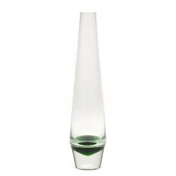 Small glass vintage Holmegaard vase with green detail