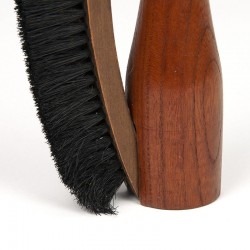 Teak Danish vintage clothing brush as a cat