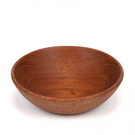 Small vintage teak bowl