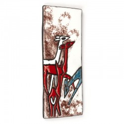 Ruscha vintage wall tile with deer no. 734 1