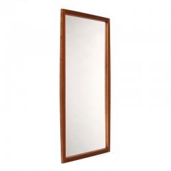 Vintage mirror Danish sixties in teak