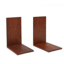 Set of vintage Danish teak bookends