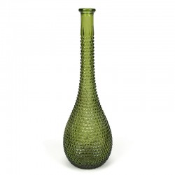 Green glass vintage Rossini Empoli vase/decanter