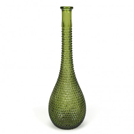 Green glass vintage Rossini Empoli vase/decanter