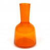 Orange glass small vintage vase