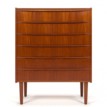 Teak Danish vintage Mid-Century chest of drawers