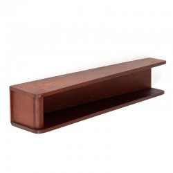 Teak vintage Danish open wall shelf