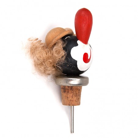 Danish vintage bottle stopper as a clown