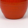 Large model vintage Ravelli vase orange