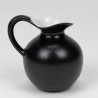 Small fifties vintage jug model vase in black/white