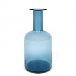 Blue glass vintage Danish vase