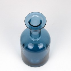 Blue glass vintage Danish vase