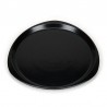 Black small ceramic vintage serving plate