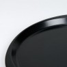 Black small ceramic vintage serving plate