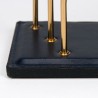 Vintage letter holder blue with brass