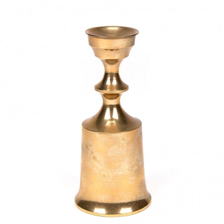 Danish brass vintage candlestick