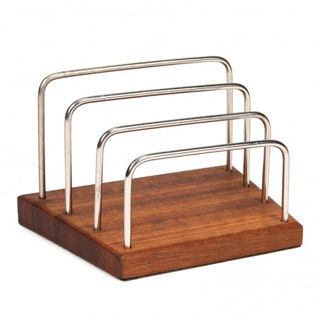 Teak Danish vintage letter holder