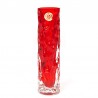 Red vintage glass vase design Kurt Wokan