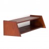 Teak vintage Danish open wall shelf