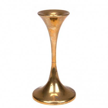 Brass vintage F.W. Danish design candlestick