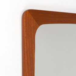 Teak vintage Danish Mid-Century mirror