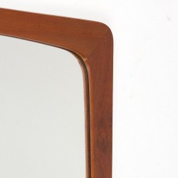 Teak vintage Danish Mid-Century mirror