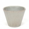 Gray vintage flower pot by ADCO