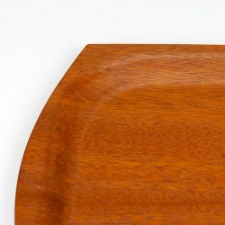 Vintage Mid-Century plywood dienblad