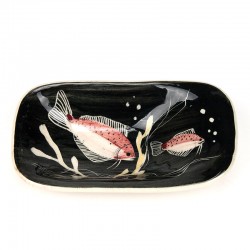 Small model vintage ceramic bowl with fish