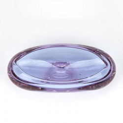 Glass vintage bowl in pink shade