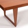 Teakhouten Mid-Century Deense grote salontafel