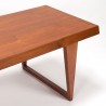 Teakhouten Mid-Century Deense grote salontafel