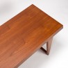 Teakhouten Mid-Century Deense grote salontafel