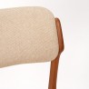 Set of 4 vintage design chairs designed by Erik Buck model 49