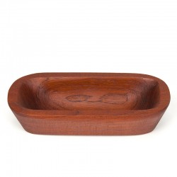 Danish teak vintage bowl, organic design