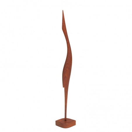 Teak Mid-Century vintage sculpture of a bird