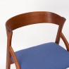 Danish Mid-century dining table/office chair with round backrest