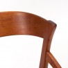 Danish Mid-century dining table/office chair with round backrest