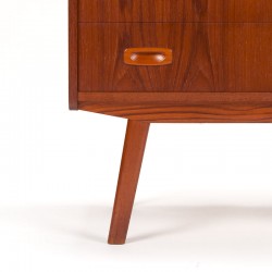 Mid-century secretaire in teak Deens jaren vijftig model