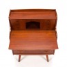 Mid-century secretaire in teak Deens jaren vijftig model