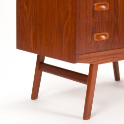 Mid-century secretaire in teak Deens jaren vijftig model