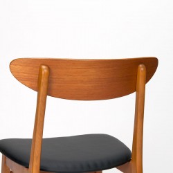 Farstrup model 210 Mid-Century Deense set stoelen