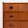 Chest of drawers Danish Mid-Century vintage model with 6 drawers