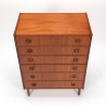 Chest of drawers Danish Mid-Century vintage model with 6 drawers