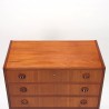 Chest of drawers Danish Mid-Century vintage model with 6 drawers