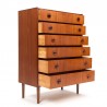 Chest of drawers Danish Mid-Century vintage model with 6 drawers