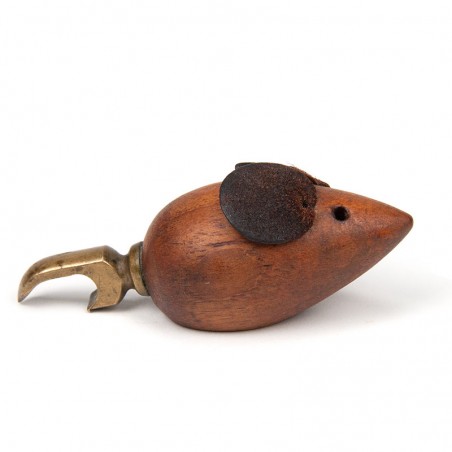 Crown bottle opener as a mouse, vintage Danish model