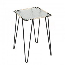 Vintage metal plant table from the fifties