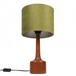 Danish sixties vintage teak table lamp