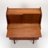 Mid-Century teakhouten Deens vintage secretaire meubel